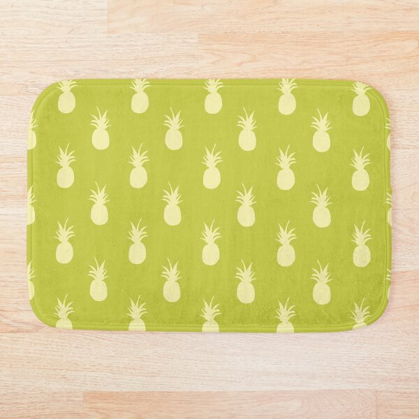 Item preview, Retro Pineapples - Lime Green and Pastel Yellow designed and sold by Ekaterina Chernova.