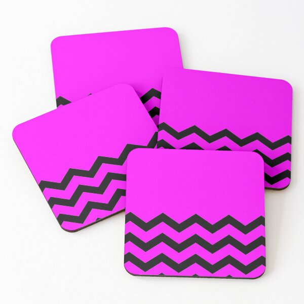 Item preview, CHEVRON BRIGHT HOT PINK AND BLACK DESIGN FOR DORM ROOMS AND BACK TO SCHOOL designed and sold by ozcushionstoo.