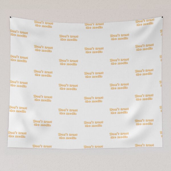 Item preview, Dont trust the media yellow designed and sold by thicker than  a sticker.