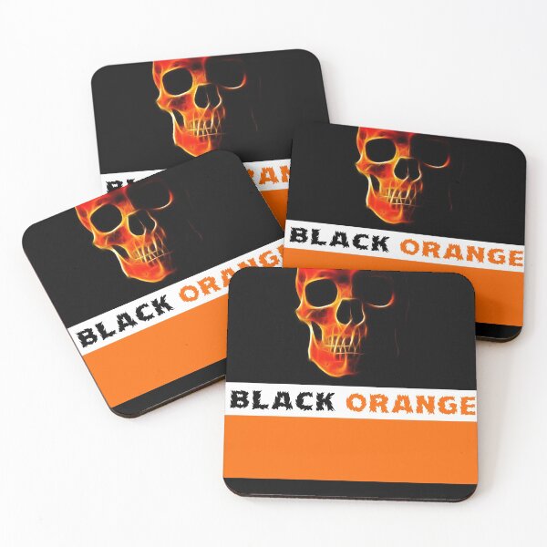 Item preview, Black Orange skull designed and sold by karimontreal.