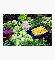 Fresh Organic Vegetables Photographic Print
