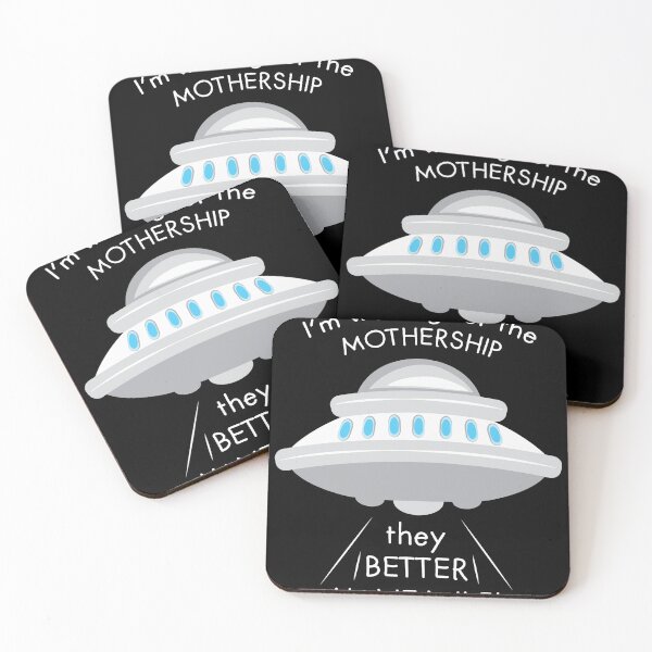 Item preview, Im Waiting For The Mother Ship funny UFO design designed and sold by Lisbob.