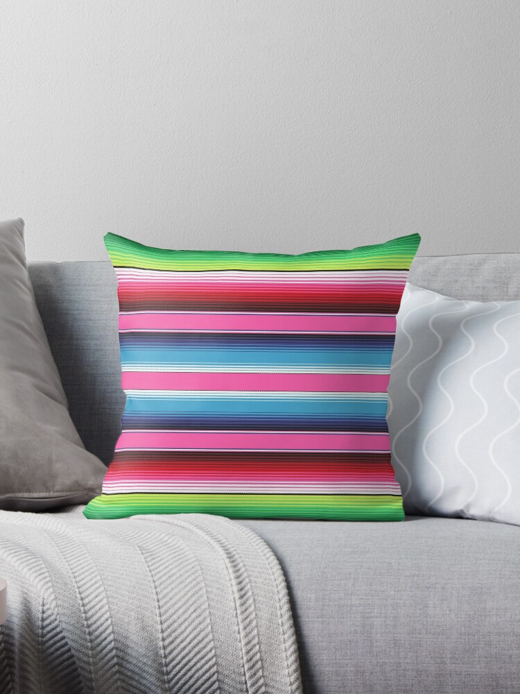 Serape top lumbar pillow