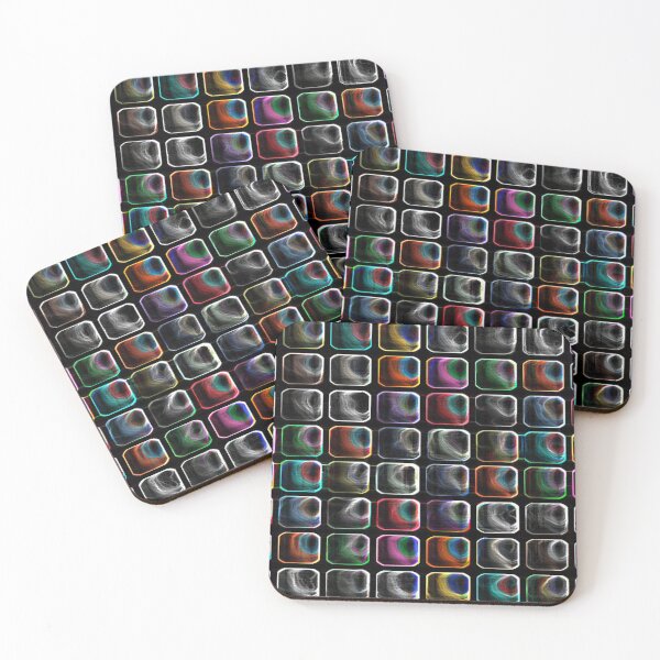 Item preview,  BRIGHT CHECKS Rainbow Metallic-CHECKS AND SQUARES ozcushionstoo designed and sold by ozcushionstoo.