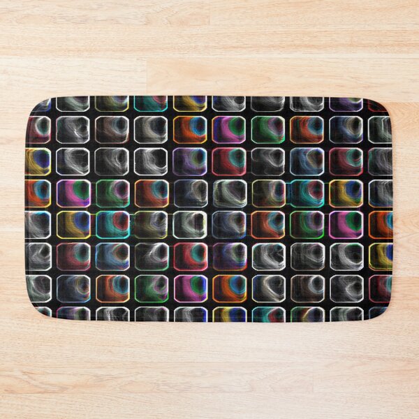 Item preview,  BRIGHT CHECKS Rainbow Metallic-CHECKS AND SQUARES ozcushionstoo designed and sold by ozcushionstoo.