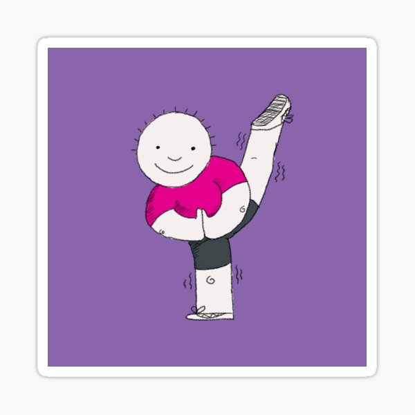 Yoga Is A Lot of Work Sticker