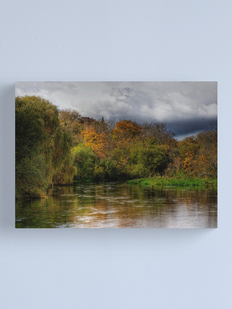 Alternate view of The river Itchen at Itchen Stoke, Hampshire Canvas Print