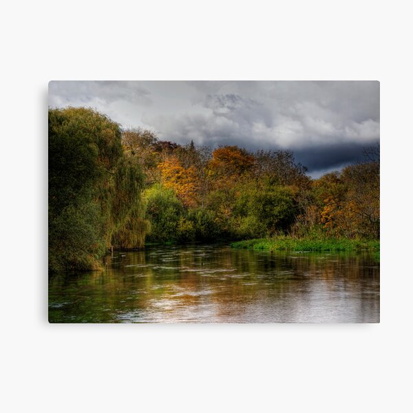The river Itchen at Itchen Stoke, Hampshire Canvas Print