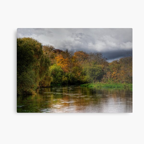 The river Itchen at Itchen Stoke, Hampshire Metal Print