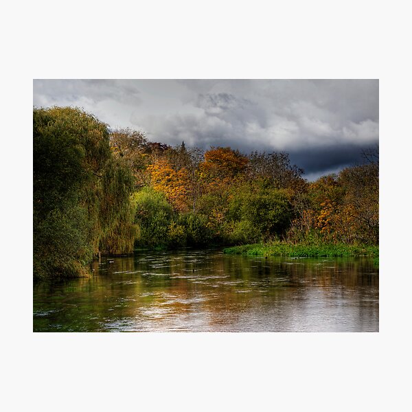 The river Itchen at Itchen Stoke, Hampshire Photographic Print