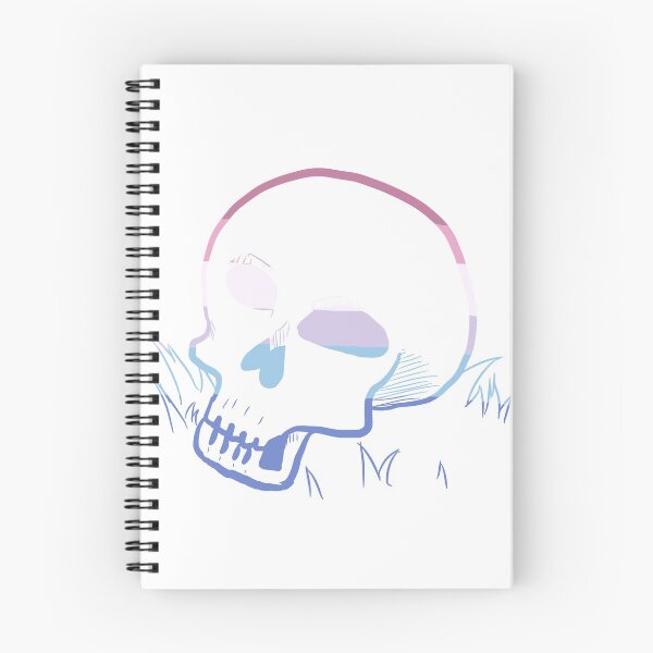 Item preview, Bigender Pride Skull designed and sold by emmydrawsstuff.