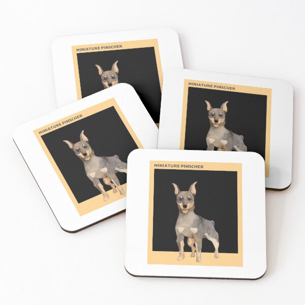 Item preview, Miniature Pinscher Dog Breed Water Colour Illustration  designed and sold by MakiMak.