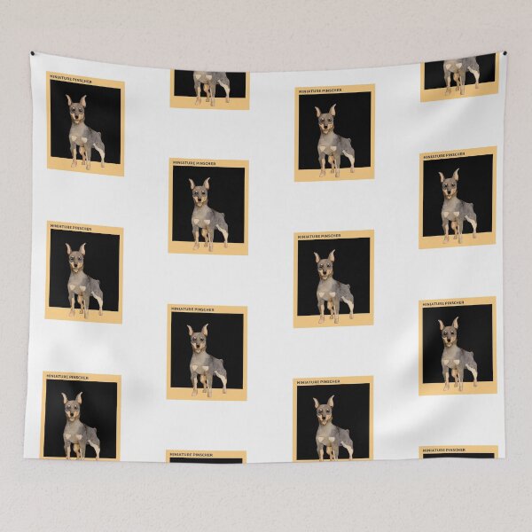 Item preview, Miniature Pinscher Dog Breed Water Colour Illustration  designed and sold by MakiMak.