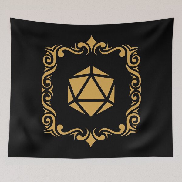 Item preview, Bordered Tribal Polyhedral D20 Dice Tabletop RPG Gaming designed and sold by pixeptional.