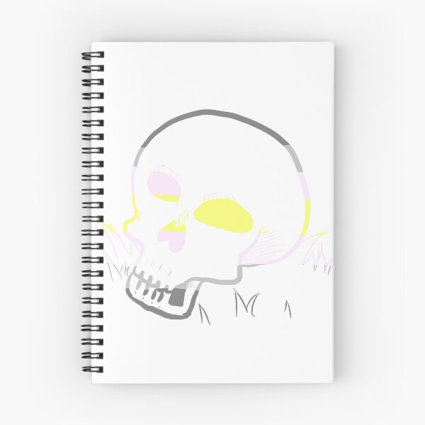 Item preview, Demigender Pride Skull designed and sold by emmydrawsstuff.
