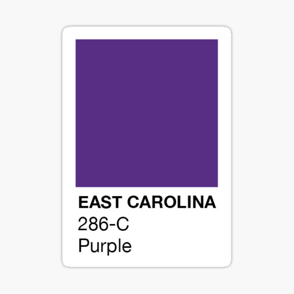 East Carolina Pantone Swatch Sticker