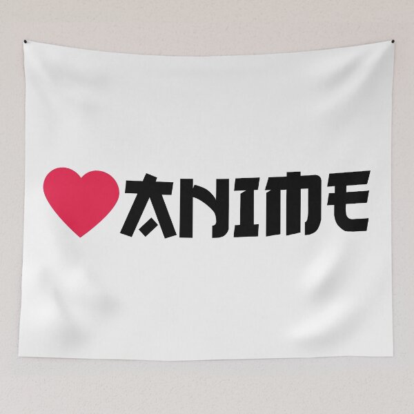 Item preview, Love Anime - Black Letters designed and sold by AmpersandCuster.