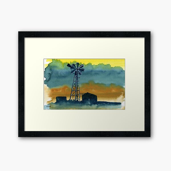 Windpomp Framed Art Print
