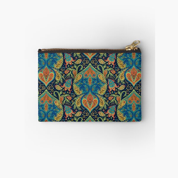 Item preview, Boho Paisley Pattern in Blue, Orange, Yellow & Green designed and sold by somecallmebeth.