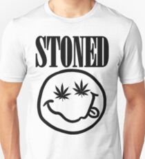 Stoned - black on white Unisex T-Shirt