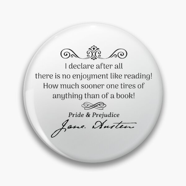 Item preview, Jane Austen Book Reading Quote designed and sold by michellene.