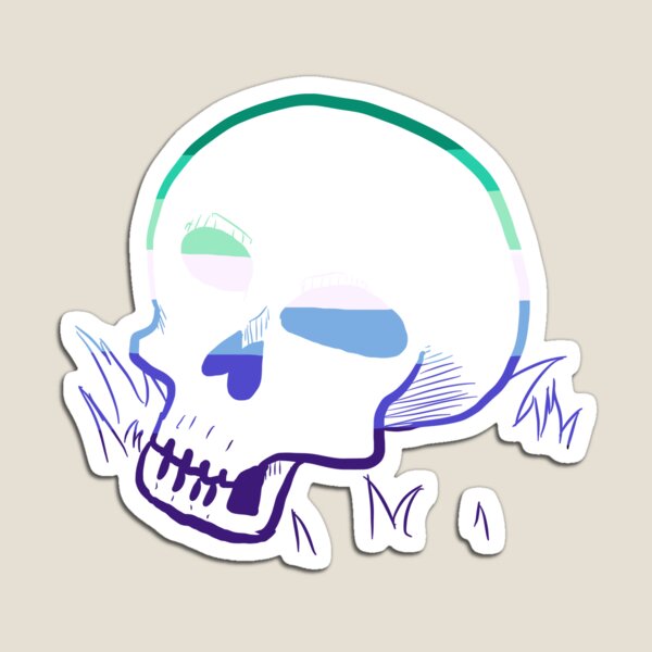 Item preview, MLM Pride Skull designed and sold by emmydrawsstuff.