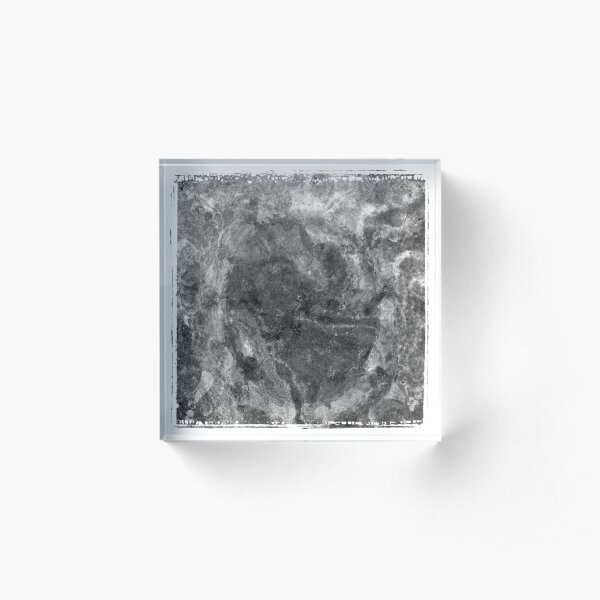 The Atlas of Dreams - Plate 24 (b&w) Acrylic Block