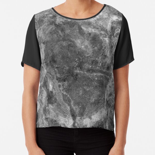 The Atlas of Dreams - Plate 24 (b&w) Chiffon Top