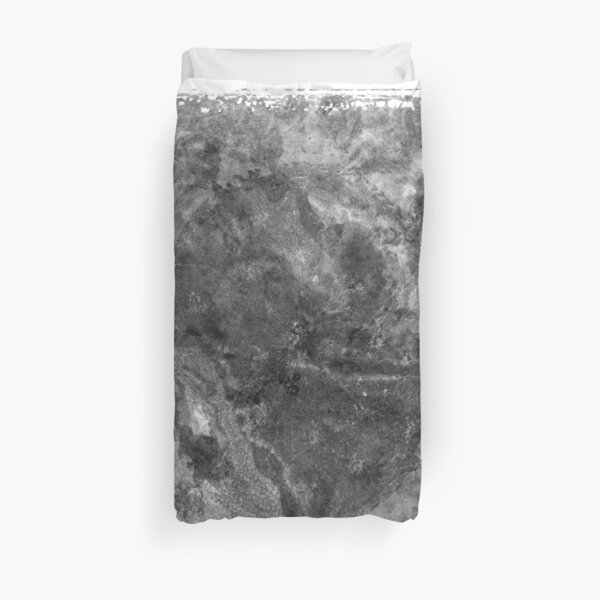 The Atlas of Dreams - Plate 24 (b&w) Duvet Cover