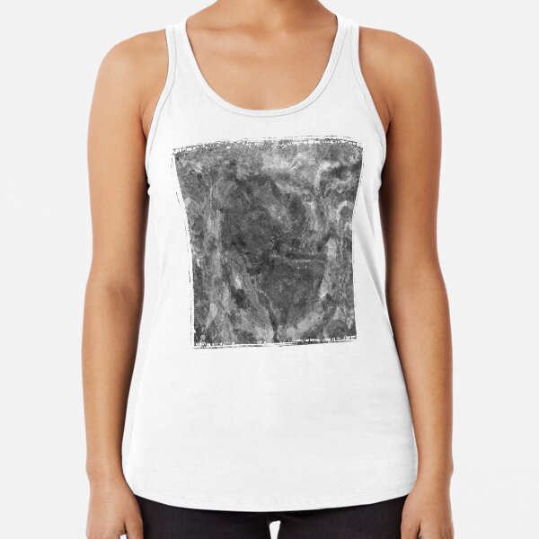 The Atlas of Dreams - Plate 24 (b&w) Racerback Tank Top