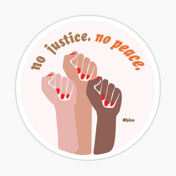 Vista previa del artículo con la obra «Sin justicia no hay paz», diseñado y vendido por joyylu.