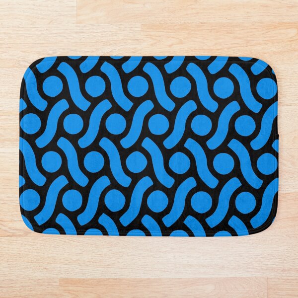 Item preview, Bubble Geometric Pattern in Black & Blue designed and sold by 0tdesigns.