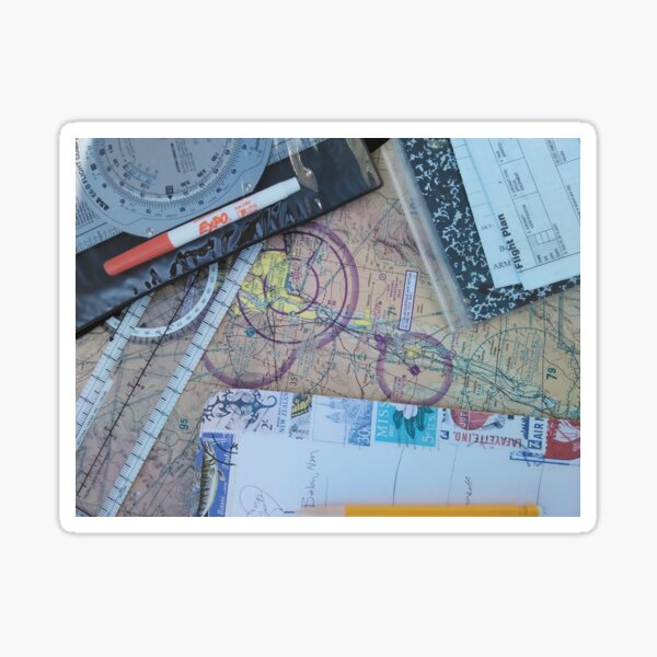 Helicopter charting your course Sticker