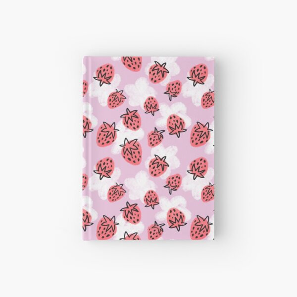 Strawberry Pattern Hardcover Journal