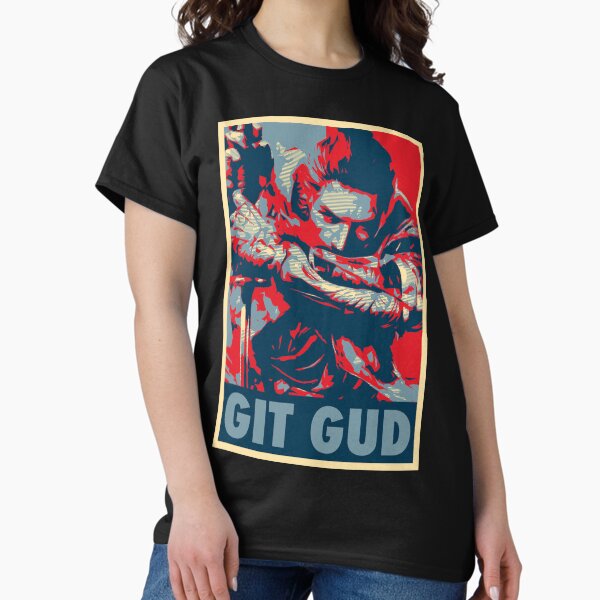 Aperçu de l'œuvre Sekiro : Les ombres meurent deux fois - Git Gud Design créée et vendue par Gaming Prints.