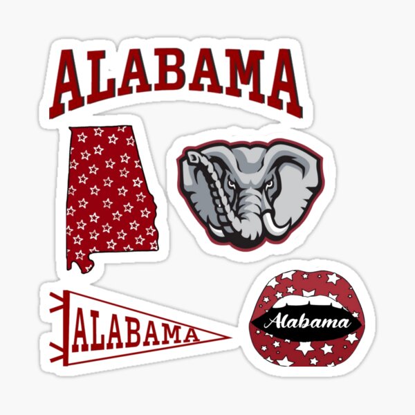 Alabama 5 Piece Sticker Set (5 FOR THE PRICE OF 1) Sticker
