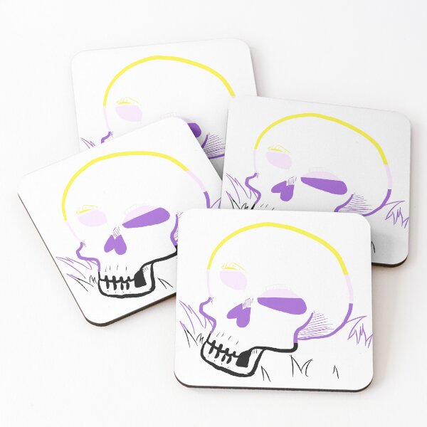Item preview,  Nonbinary Pride Skull designed and sold by emmydrawsstuff.