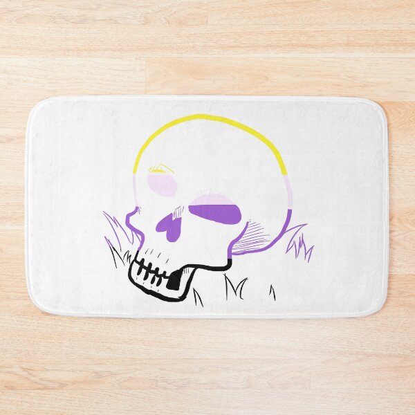 Item preview,  Nonbinary Pride Skull designed and sold by emmydrawsstuff.