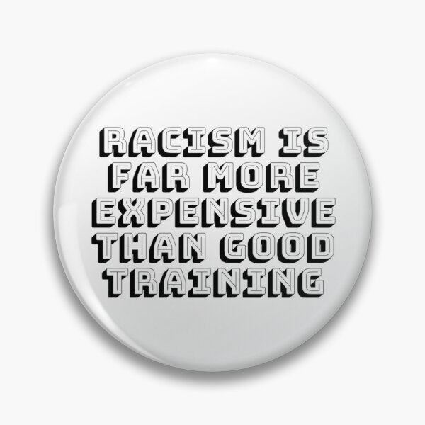 Item preview, racism is expensive designed and sold by BLMfund.