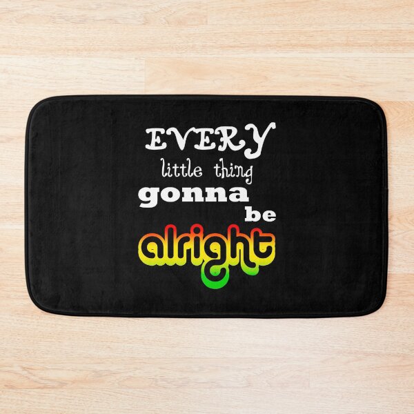Item preview, Every little thing gonna be ALRIGHT reggae rasta colours gift designed and sold by Stageystuff.
