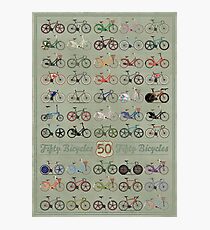 Fifty Bicycles Photographic Print