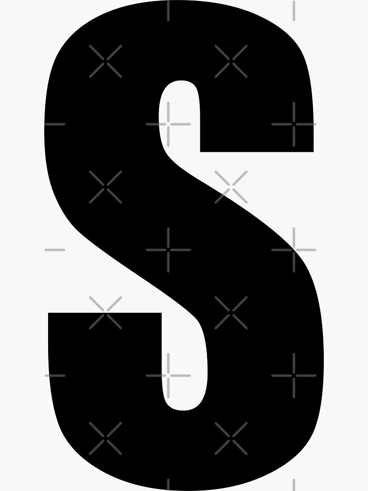 S / The letter S Sticker for Sale by FuzzyHoney | Redbubble