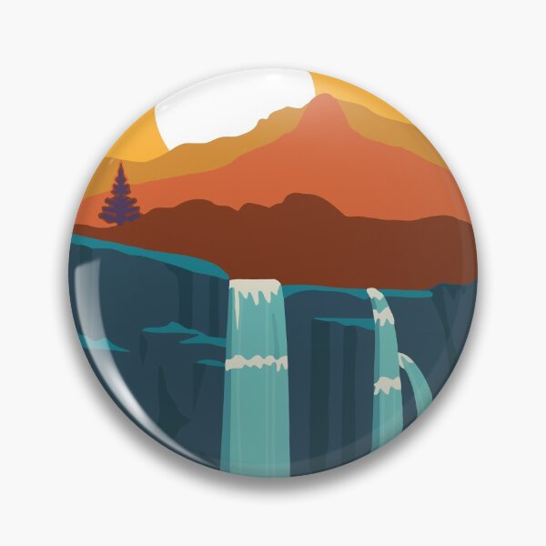 vintage Cuyahoga Valley National Park waterfalls mountain Ohio Pin