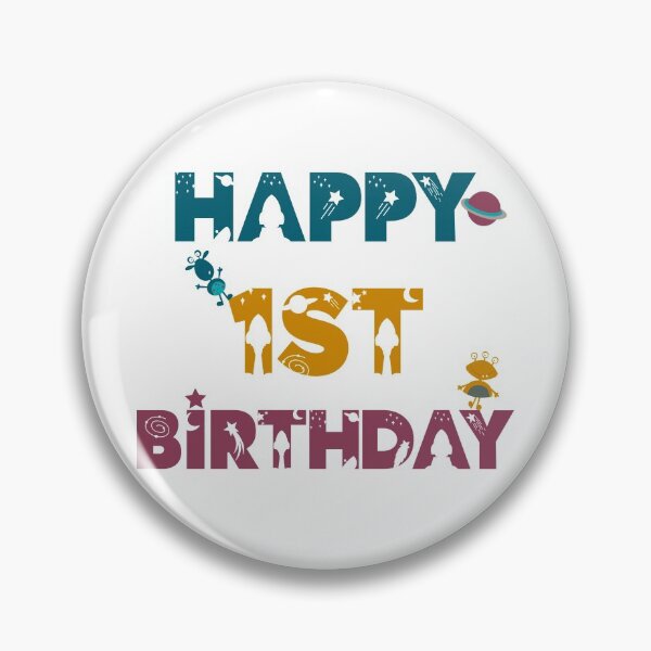 Item preview, Happy first Birthday space, Alien designed and sold by marosharaf.