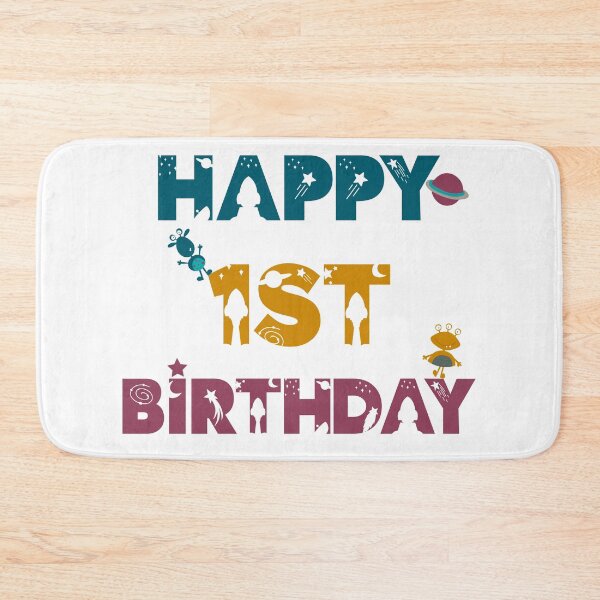 Item preview, Happy first Birthday space, Alien designed and sold by marosharaf.