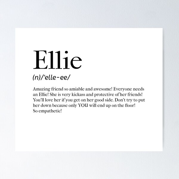 Item preview, Ellie Definition designed and sold by tastifydesigns.