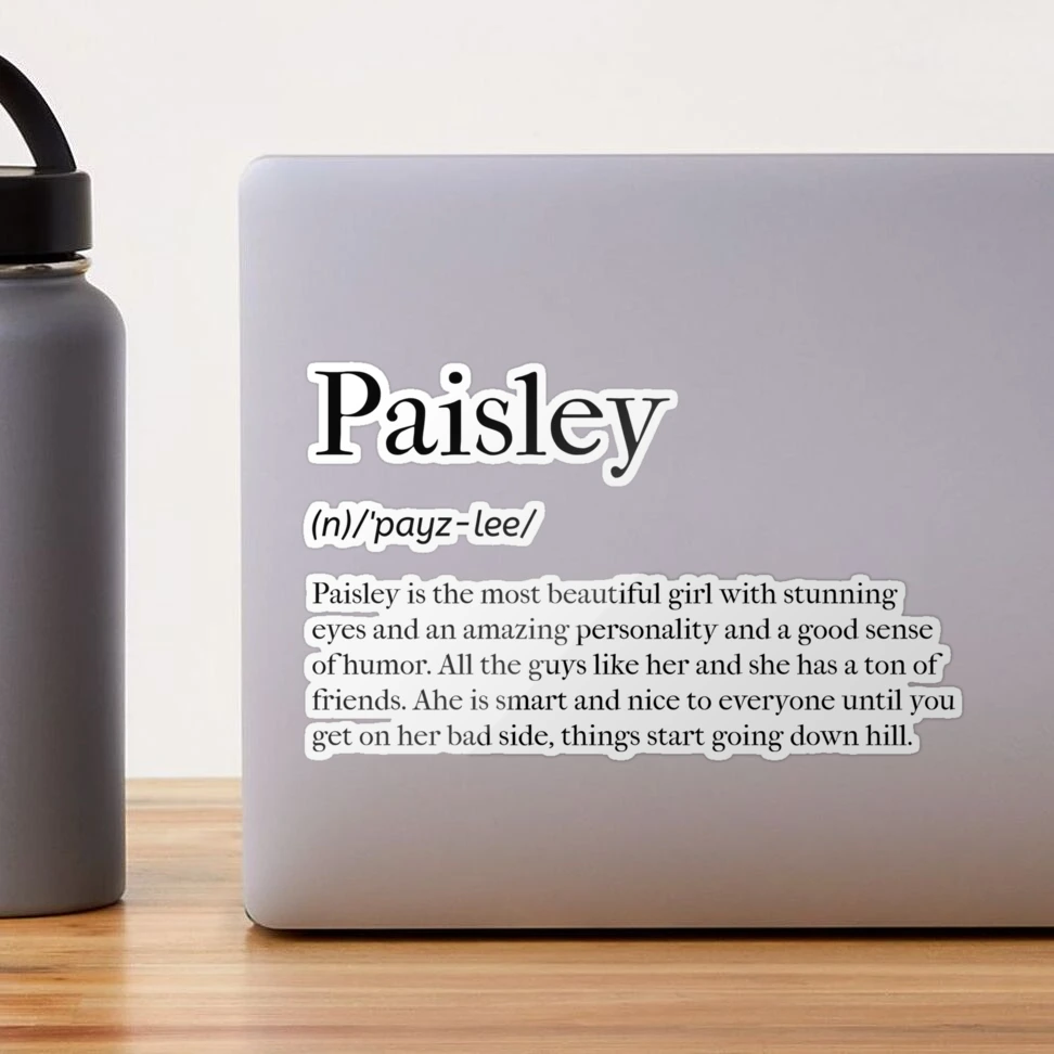 Paisley Definition Sticker for Sale by tastifydesigns | Redbubble