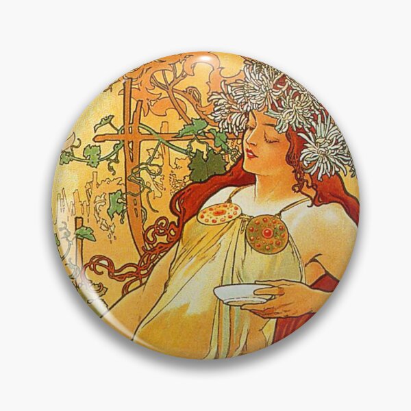 Item preview, Art Nouveau MUCHA 4 Seasons Series AUTUMN Poster designed and sold by artworld.
