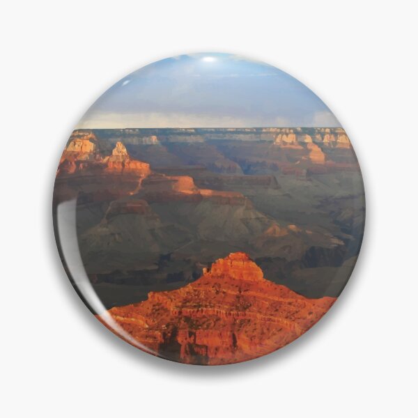 Vintage Retro Grand canyon national park Arizona rim Pin
