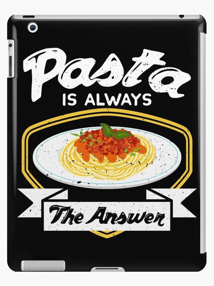 Funny Pasta Lover Tee - Pasta is Always the Answer graphic